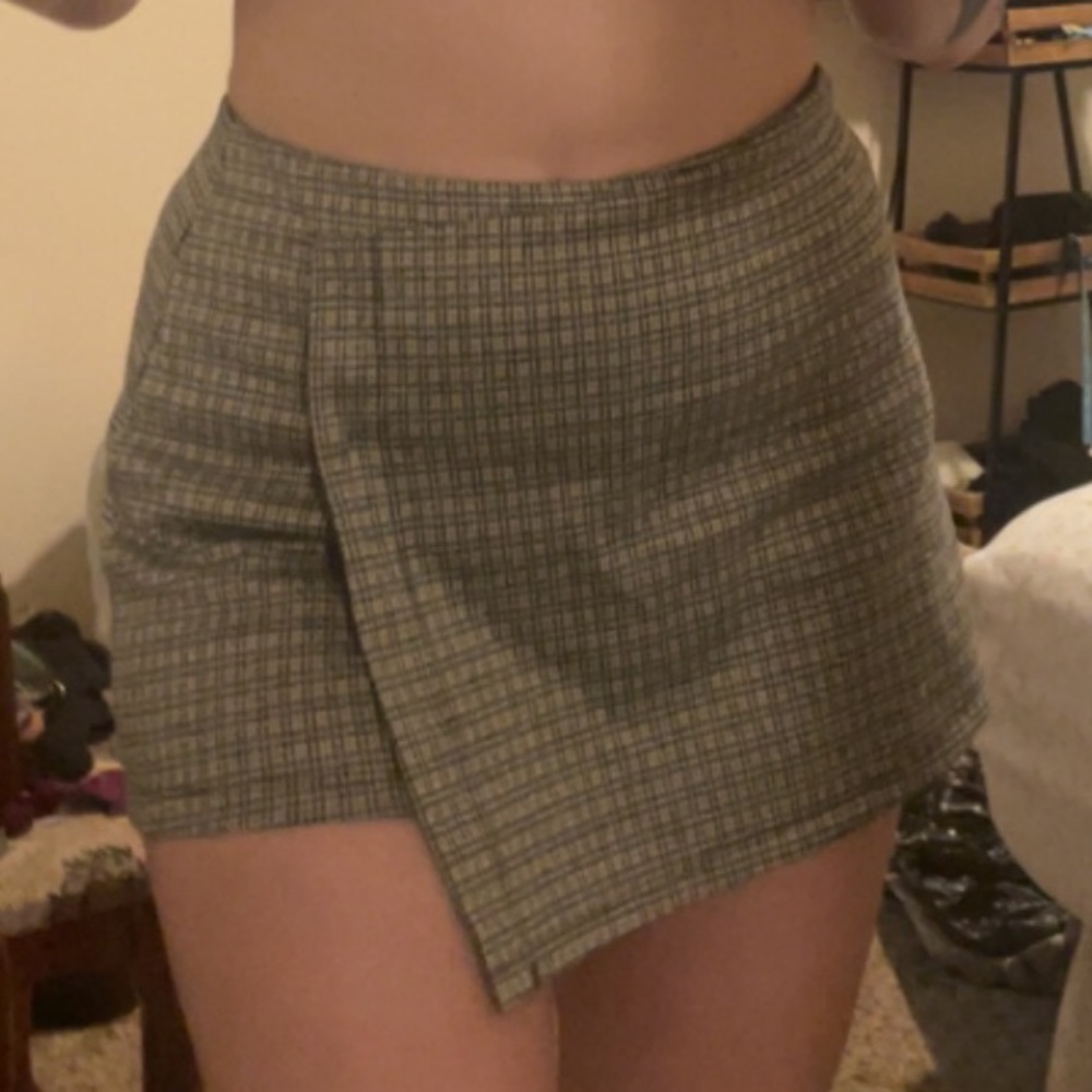 Plaid Skort